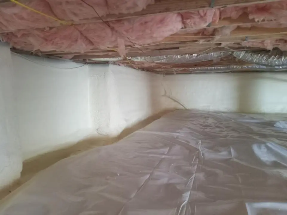 Crawl space encapsulation with closed-cell spray foam for Spray Foam Roofing in Richmond West